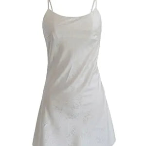 Vintage Sage Satin Mini Dress