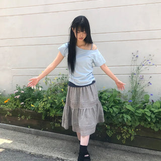 Hutom Lace Midi Skirt