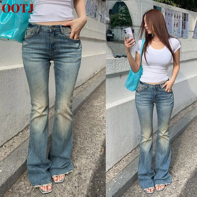Tikellin Vintage Raw Denim Bootcut Pants