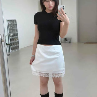 A-line Daily Mini Skirt