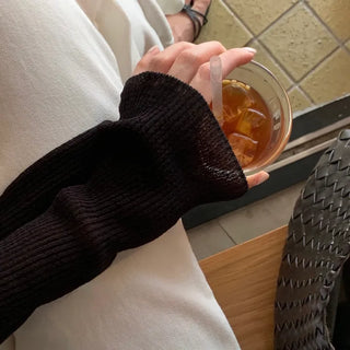 Bound Summer Ribbed Knit Cardigan