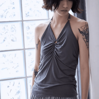 HALTER BALLOON TOP