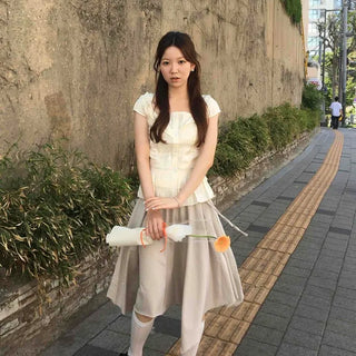 Flare A-Line Daily Casual Midi Skirt