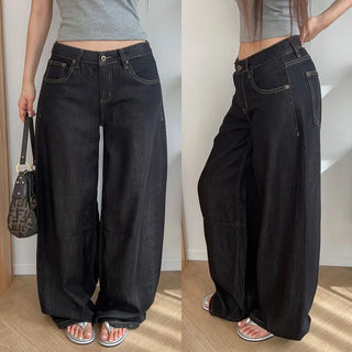 Pollyge Summer Denim Wide Pants