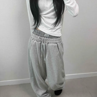Rocky String Wide Loose Fit Daily Long Pants