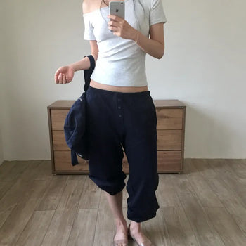 Jane Asymmetrical Off-Sleeve T-Shirt