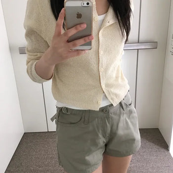 Mild Boucle Round Cardigan