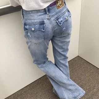 Flea Back Pocket Bootcut Denim