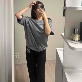 Color-block Stripe Wide Loose Fit Daily Training Bottoms