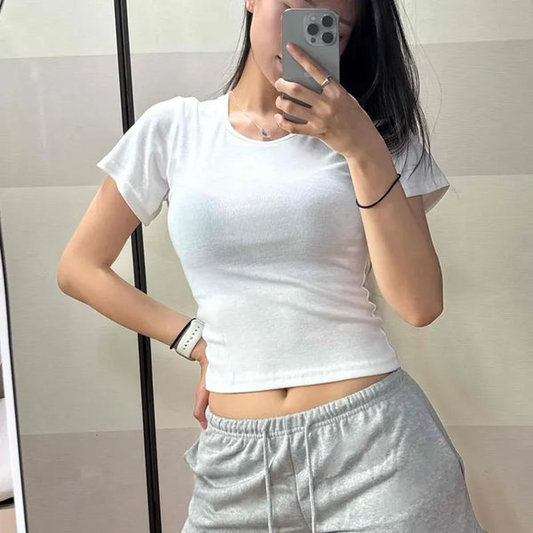 Rini Plain Slim Fit Daily Short Sleeve T-shirt