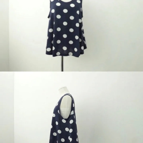 dot sleeveless(2colors)