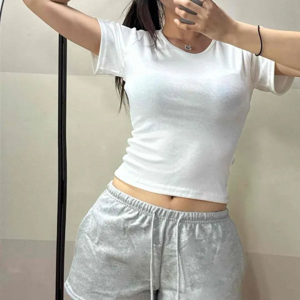 String Plain Loose Fit Daily Training Bottoms