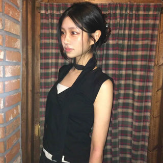 Plain Regular Fit Casual Daily Sleeveless