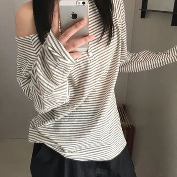 *High Quality/Guaranteed Fit* Rini Striped Off-shirt