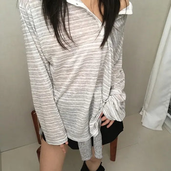 Summer Striped Tencel Tee