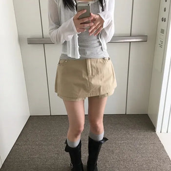Studded Skirt-Pants