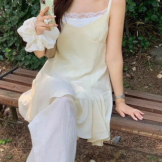 Soy Frill Midi Dress