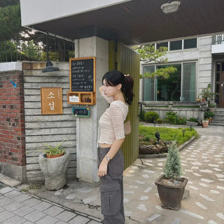 Lace 3/4 Sleeve T-shirt