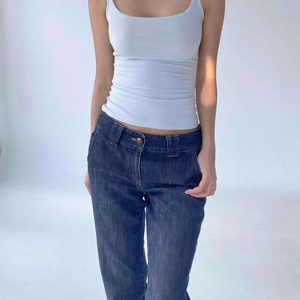Lumi Strap Plain Fitted Slim Fit Daily Sleeveless