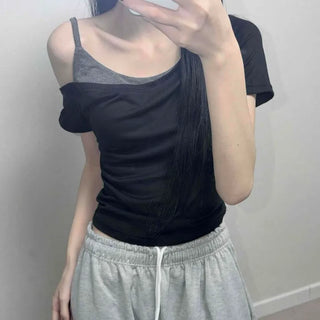 Sezen Slim Fit Plain Daily Casual Short Sleeve T-shirt