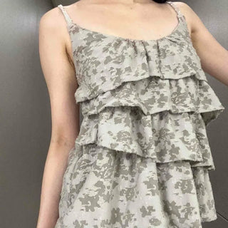 Frill Flower Strap Daily Sleeveless