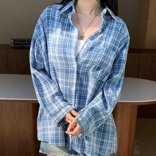 Butter loose-fit check shirt