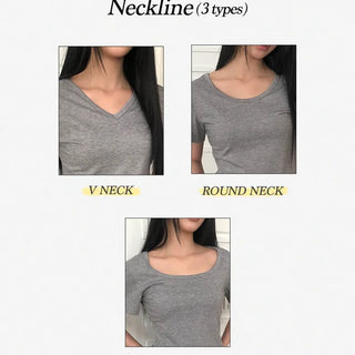 Moent Neck Short Sleeve T-Shirt