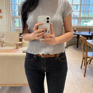 Lulu Pleated Short Sleeve T-shirt
