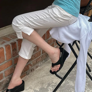 Square Wedge Flip-flop Sandals