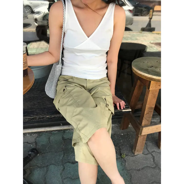 V-top sleeveless (4 colors)
