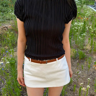 Timmy Low-Rise Cotton Skirt Pants