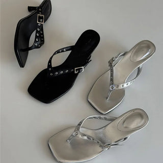 Rockedy Eyelet Flip-flops [6CM]