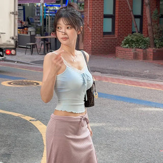 Humis Lace Crop Sleeveless [Built-in Cup]