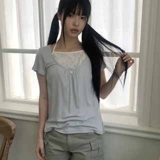 Coronin Halter Short Sleeve T-shirt