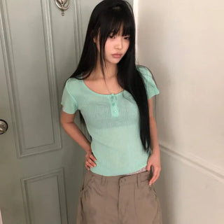 UL Ribbed Short Sleeve T-shirt