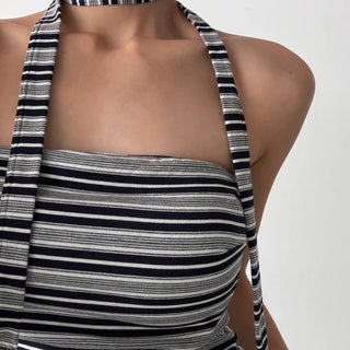 Zebra Tie Top