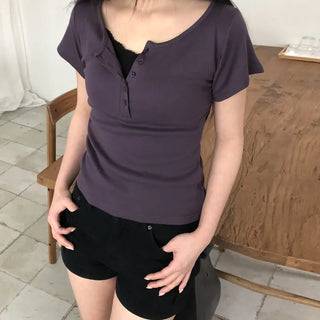 Muro Button Short Sleeve T-shirt