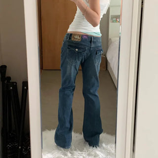 [26SS] Wing Flap Hooda Low-Waist Denim Bootcut