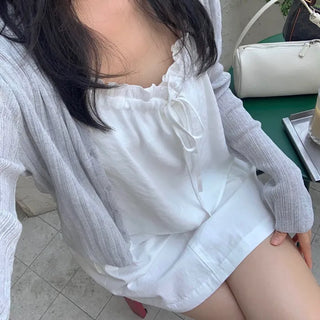 Byde Frill Bustier Sleeveless Blouse