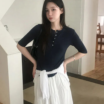 Full Elastic Long Skirt Elastic Skirt