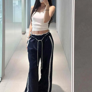 Rico String Wide Loose Fit Daily Long Pants