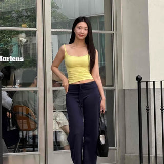Regular Fit Straight Casual Long Pants