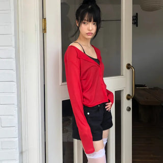 Huben Ribbed Long Sleeve Cardigan