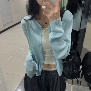 [Sal-A-Tem] Roku Summer Ribbed Cardigan