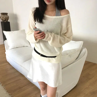 [Salantatem] Off Summer Delicate Fit Knit 2 Colors