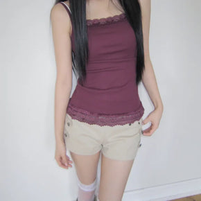 Buet Lace Ribbed Sleeveless