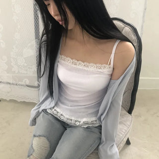 Pureble Open Long Sleeve Cardigan