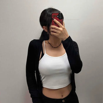 Slim Fit Plain Long Sleeve Daily Casual Cardigan