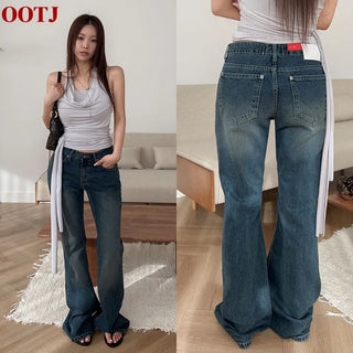 Office Low Denim Bootcut Pants