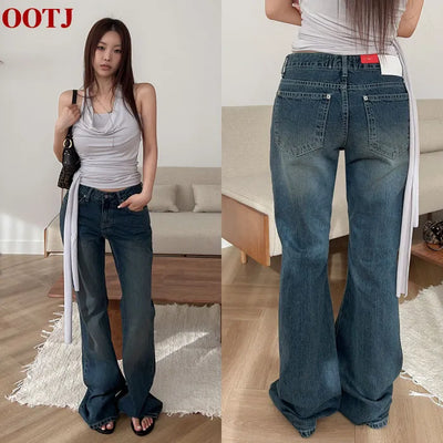 Office Low Denim Bootcut Pants